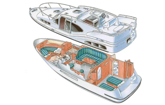 Boot 'Europa 300' - Zeichnung