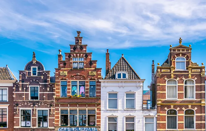 Stadthäuser in Delft