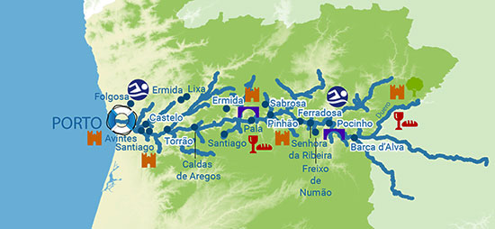 Portugal - der Fluss Duoro
