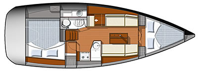 Sun Odyssey 33i - Yachtcharter für 4 Personen