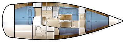 Sunbeam 36.1 - Yachtcharter f�r 4 Personen